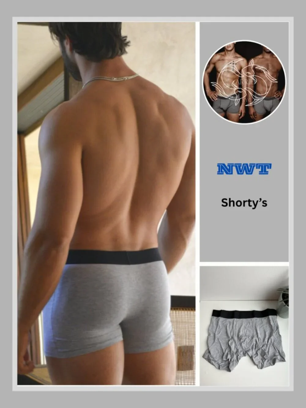 Shorty's Menswear - Hammock Boxer Brief - Gray (M)